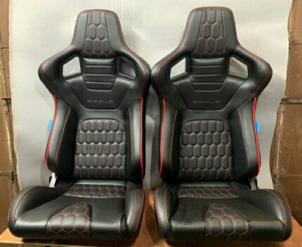 Original Universal Leather Sscus 621 front seats  2008-17 lancers