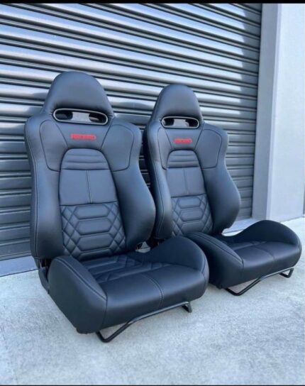 New set of custom leather front and rear seats to suit lancer /8/9/X