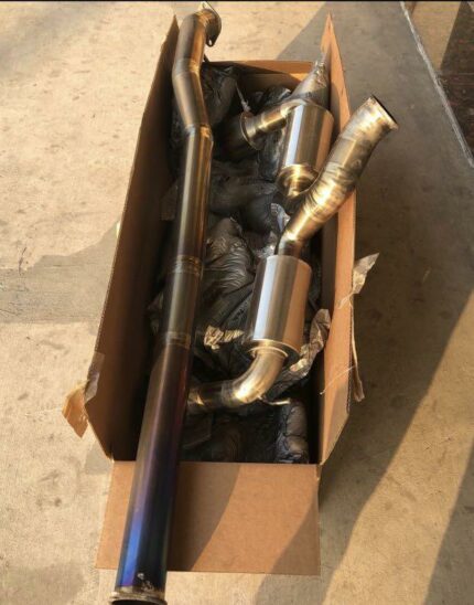Lancer Evo X  Titanium exhaust pipe set