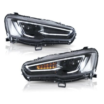 LED Headlight Lancer Evolution Lancer Evolution CZ4A Evo 10 Mitsubishi Sequential Turn Signal VLAND.