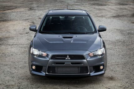 2015 Mitsubishi Lancer Evolution X MR.
5 speed manual transmission .
2.0-liter turbocharged I-4 making 291 hp at 6500 rpm and 300 lb-ft of torque from 4000 rpm.