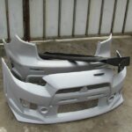 JDM Factory OEM FQ400 front and rear bumper kit with front lip for Mitsubishi Lancer Evolution X 2008–2015
