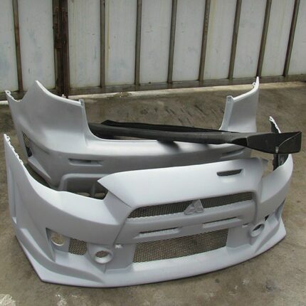 JDM Factory OEM Front Bumper and rear FQ400 bumpers with Lip Lancer Evo 2008-2015